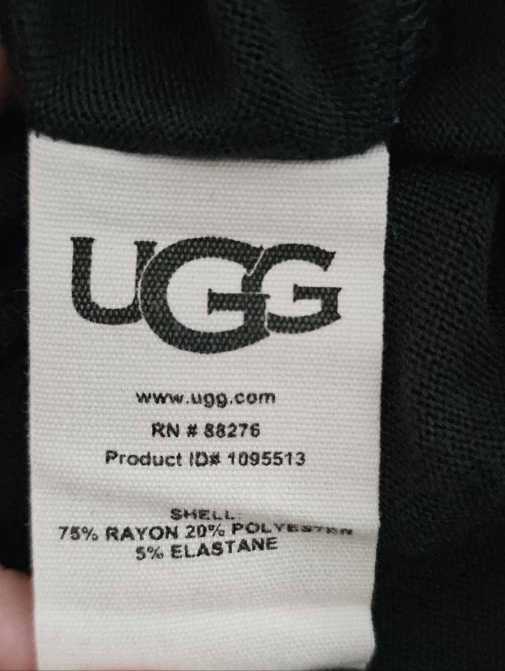 UGG Fallon Pajama Pants Womens Large Black Ties at Ankle Pull On Elastic Waist - Picture 7 of 7